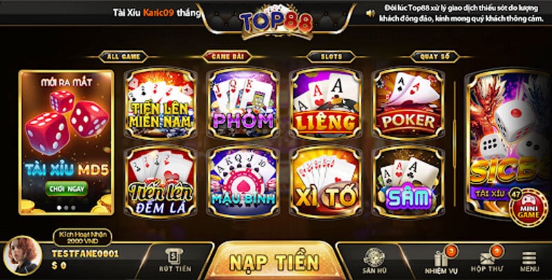 Độ uy tín của cổng game Top88 Club